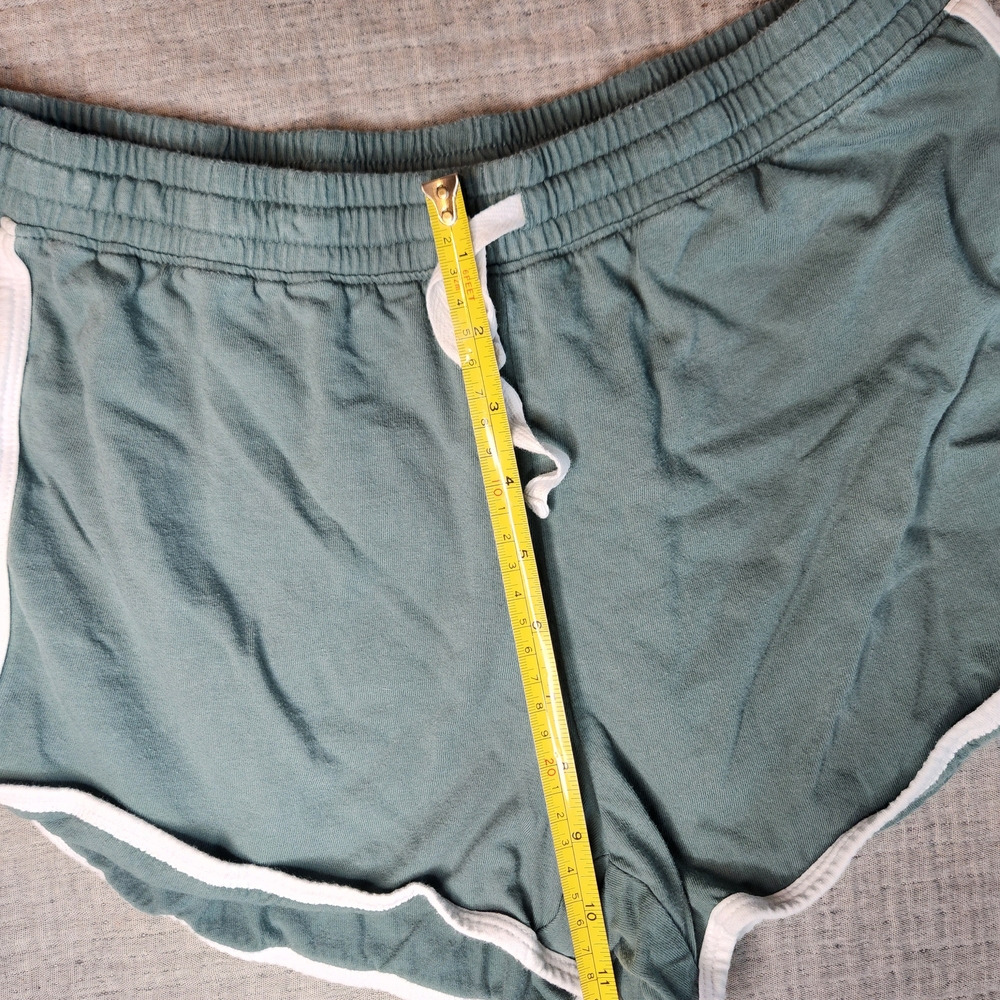 Aeropostale Tomboy retro short MWomen's Teal Shorts with White Trim loungewear - Picture 5 of 12